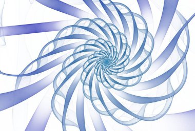 spiral of fractal spirals on the subject of science, technology and design