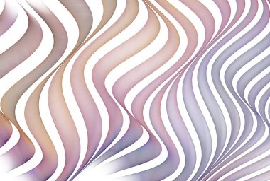 Pembe ve mor karmaşık fener dalgaları soyut tasarım, beyaz arkaplanda fraktal