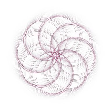 Sarmal desenli bir fraktal arkaplanın vektör çizimi