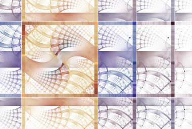 farklı renk şekilli soyut arkaplan