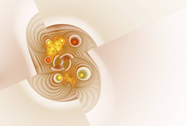 Yaratıcı tasarım için soyut fraktal çizim