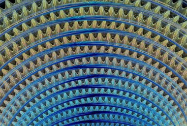 Mavi ve beyaz geometrik desenlerin soyut arkaplanı