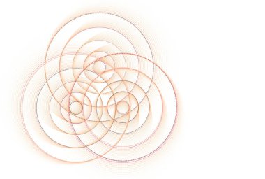 karmaşık sembolik dalgalanmalar tasarımı, soyut renk arkaplanı, 3 boyutlu illüstrasyon
