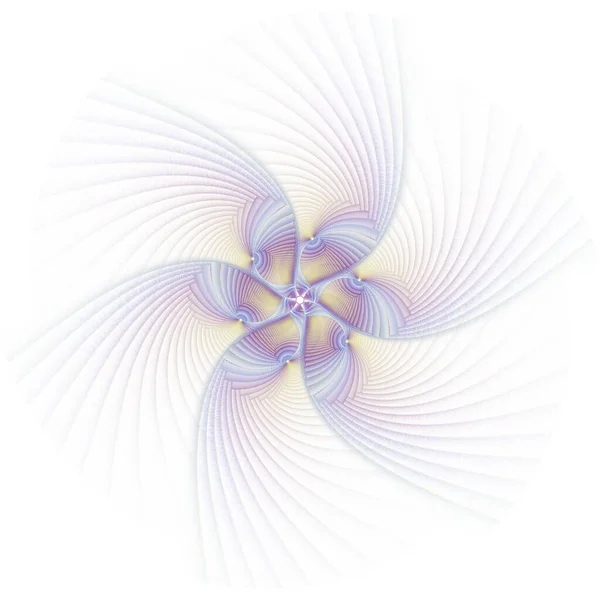 Blom Spinning Abstrakt Blomma Vågor Design Illustration Grafisk Bakgrund — Stockfoto