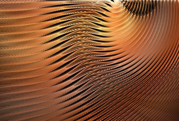 複雑なソフト リップルのデザイン抽象的な色背景3Dイラスト — ストック写真
