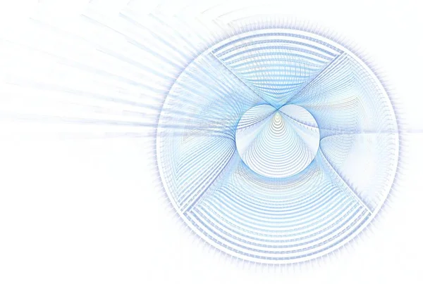 Fraktales Radiales Gittermuster Zum Thema Wissenschaft Technologie Und Design — Stockfoto