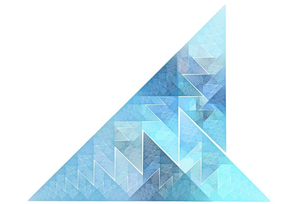 Abstract Geometric Background Blue Triangle Pattern — Stock Photo, Image