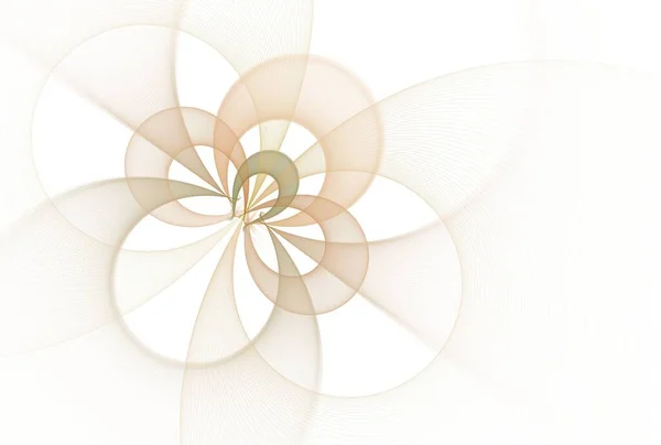 Abstrakter Fraktaler Hintergrund Mit Spirale Vektorillustration — Stockfoto