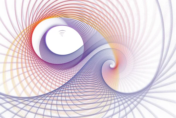 Spiralfraktale Muster Zum Thema Wissenschaft Technik Und Design — Stockfoto