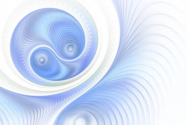 Niebieskie Spiralne Spirale Fraktalne Grafika Cyfrowa Kreatywnego Projektowania Graficznego — Zdjęcie stockowe