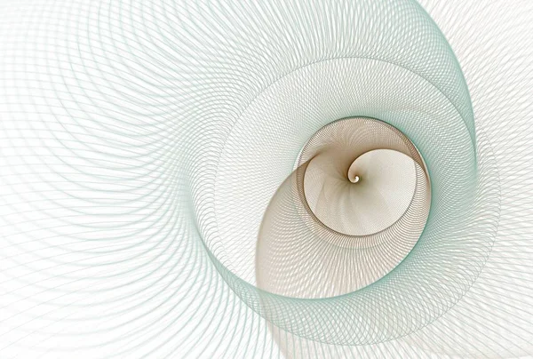 Kompliziertes Wellendesign Abstrakter Spiralhintergrund Illustration — Stockfoto