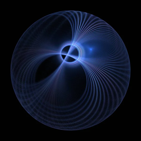 花の回転抽象的な花 波のデザイン 3Dイラスト グラフィック背景 — ストック写真