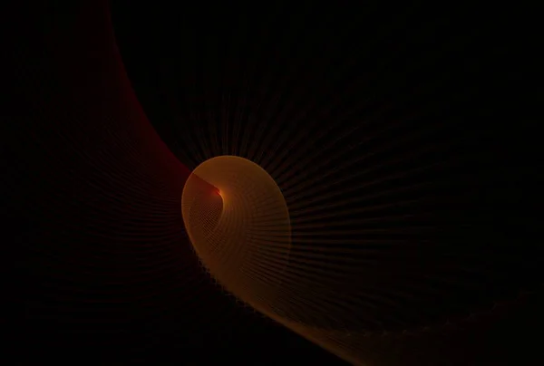 Intricate Abstrato Laranja Silenciado Torção Espiral Ondas Design — Fotografia de Stock