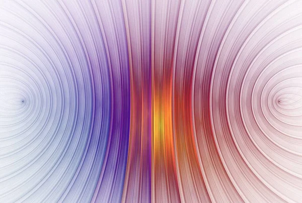 抽象曲線の創造的なデザイン 反転色のフラクタル — ストック写真