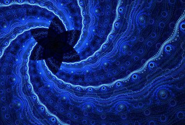 Bir bilgisayarla soyut mavi arkaplan