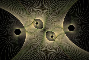 Soyut fraktal arkaplan. Gelecekçi teknoloji tarzı