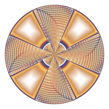 Tasarım için altın fraktal yarıçap ögesi
