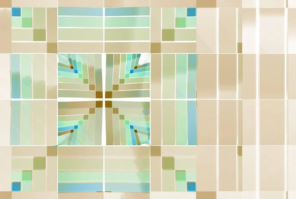 Abstrakcyjny Wzór Geometryczny Różnymi Kwadratami Kolorów — Zdjęcie stockowe