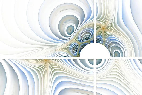 Composição Abstrata Fractal Espiral Obra Arte Digital Para Design Gráfico — Fotografia de Stock