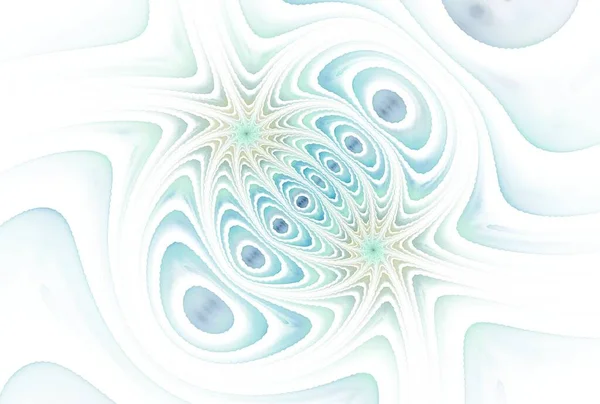 复杂的波纹设计 抽象水母背景 3D插图 — 图库照片