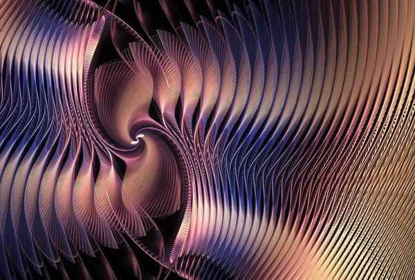 Diseño Abstracto Espirales Fractales Obra Arte Digital Para Proyectos Gráficos — Foto de Stock