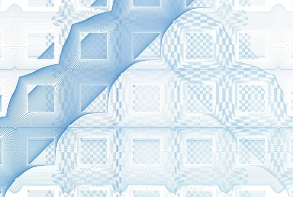 Bezešvý Vzor Abstraktními Modrými Bílými Geometrickými Tvary — Stock fotografie