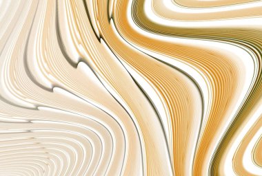 karmaşık dalgalı çizgiler tasarımı, soyut renkli arkaplan, 3 boyutlu illüstrasyon