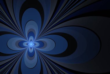 Işınlar ile soyut mavi arkaplan