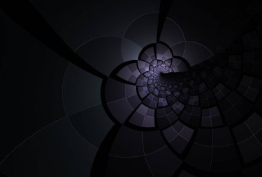 Sarmal, vektör illüstrasyonlu soyut fraktal arkaplan