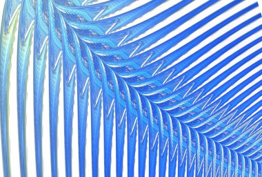 Beyaz arkaplanda palmiye yaprakları