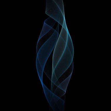 Parlayan dalgalarla soyut arkaplan