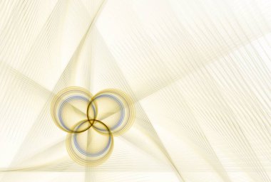 Beyaz arka planda altın alyanslar