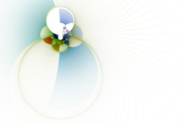 Beyaz ve mavi çiçekli soyut arkaplan