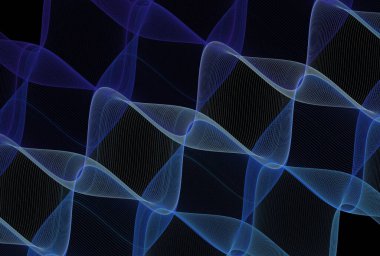 Beyaz çizgiler ve siyah dairelerle soyut arkaplan