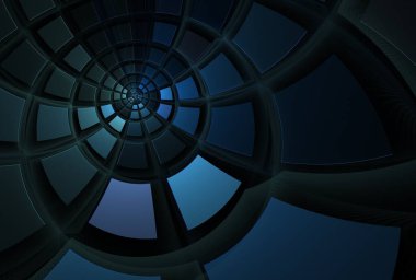 Soyut fütürist arka plan. 3d oluşturma