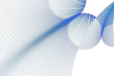 Beyaz ve mavi dalgalı soyut arkaplan