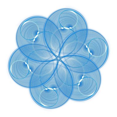 Mavi çiçekli soyut arkaplan