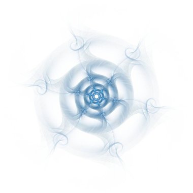 Bilim, teknoloji ve tasarım konularında fraktal radyal desen