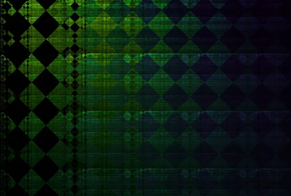Abstraktní Zelené Pozadí Geometrickým Vzorem — Stock fotografie