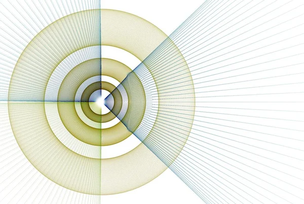 Абстрактна Композиція Динамічної Фрактальної Ілюстрації Творчого Дизайну — стокове фото