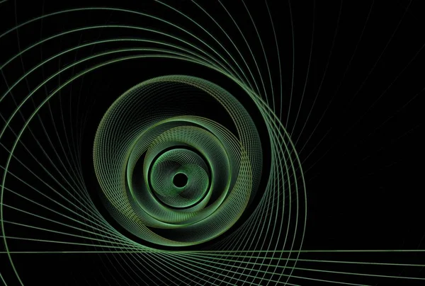 Fondo Fractal Abstracto Con Una Espiral Ilustración Vectorial —  Fotos de Stock