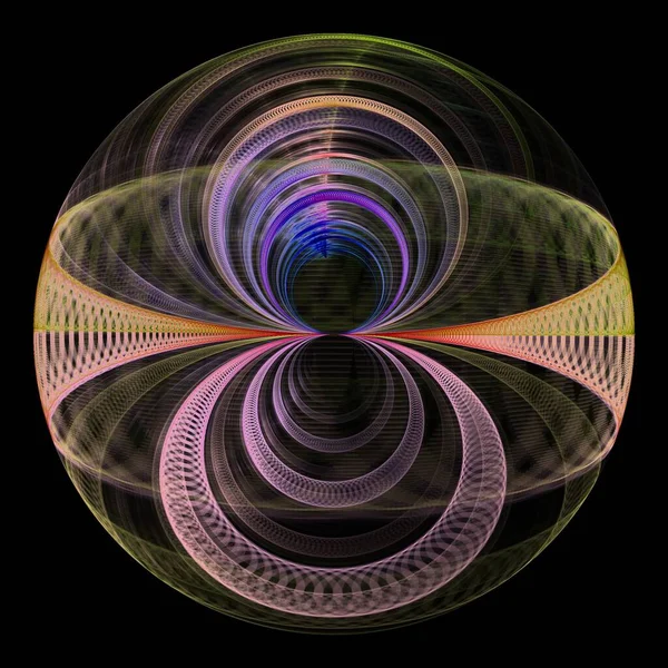 Fond Fractal Abstrait Avec Une Spirale Illustration Vectorielle — Photo