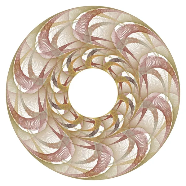 Абстрактный Фрактальный Фон Спиралью — стоковое фото