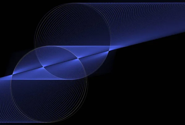 Абстрактный Фон Голубыми Волнами Точками — стоковое фото