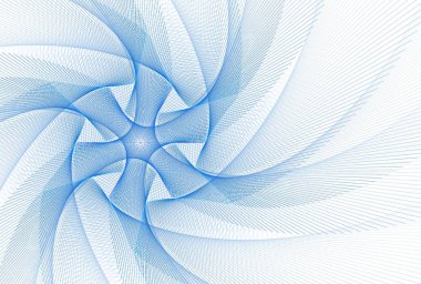 Beyaz çizgileri olan soyut mavi arkaplan