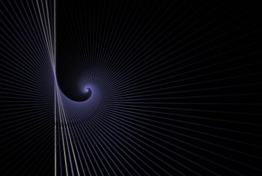 Fraktal patlama serisi. Bilim, teknoloji ve tasarım konularında radyal ışınların ve ışıkların bileşimi