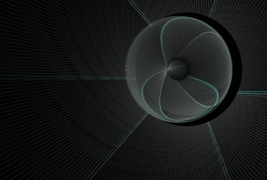 dinamik bir dalga ile soyut arkaplan