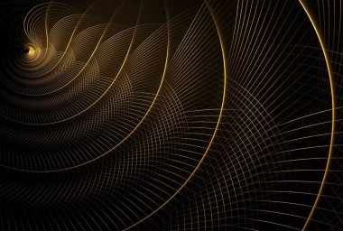 Fraktal elementlerle soyut arkaplan