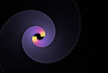 Yaratıcı projeler için fraktal illüstrasyonun soyut tasarımı