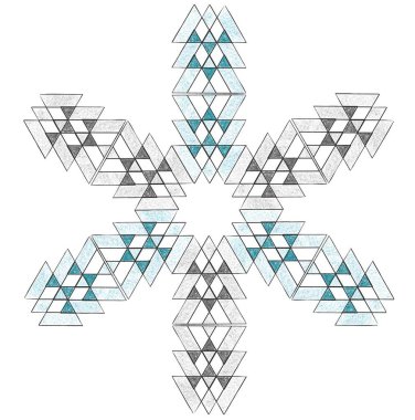 Soyut geometrik şekillerin vektör çizimi.